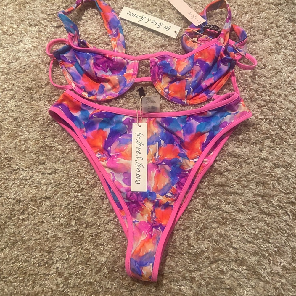 Colorful Floral Bikini Set